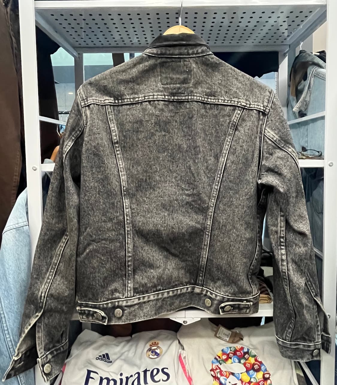 90s Arizona 흑청 데님 자켓 상품이미지4