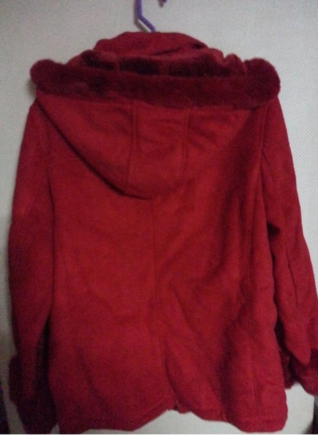 조이너스 토끼털 배색 코트 레드 94-102-165 상품이미지2