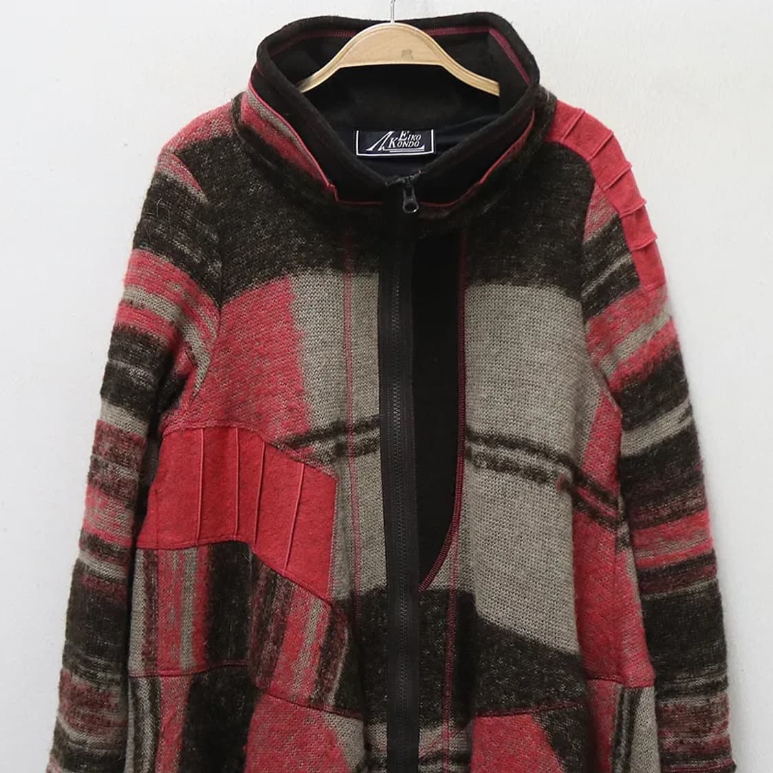 EIKO KONDO 하이넥 패치워크 코트 63507 상품이미지3