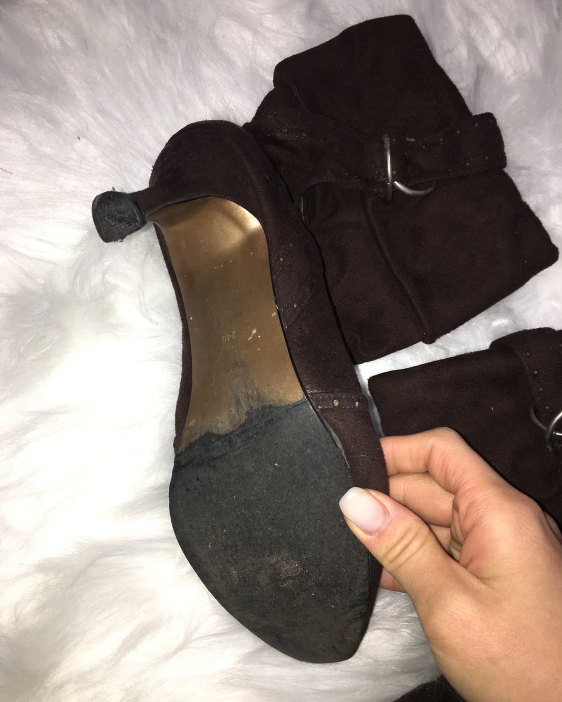 buckle suede folding boots (240) 상품이미지3