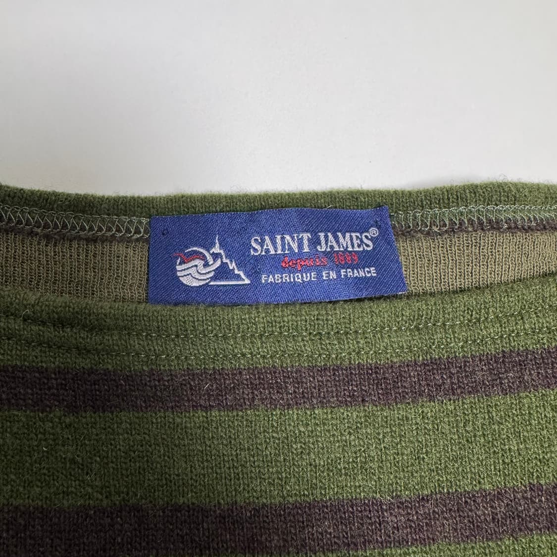 세인트제임스 made 스트라이 프 줄무늬 울 니트 M 상품이미지2