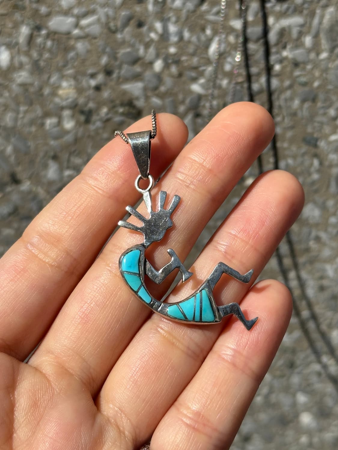 Kokopelli Double Face Turquoise & Opal 9 상품이미지1