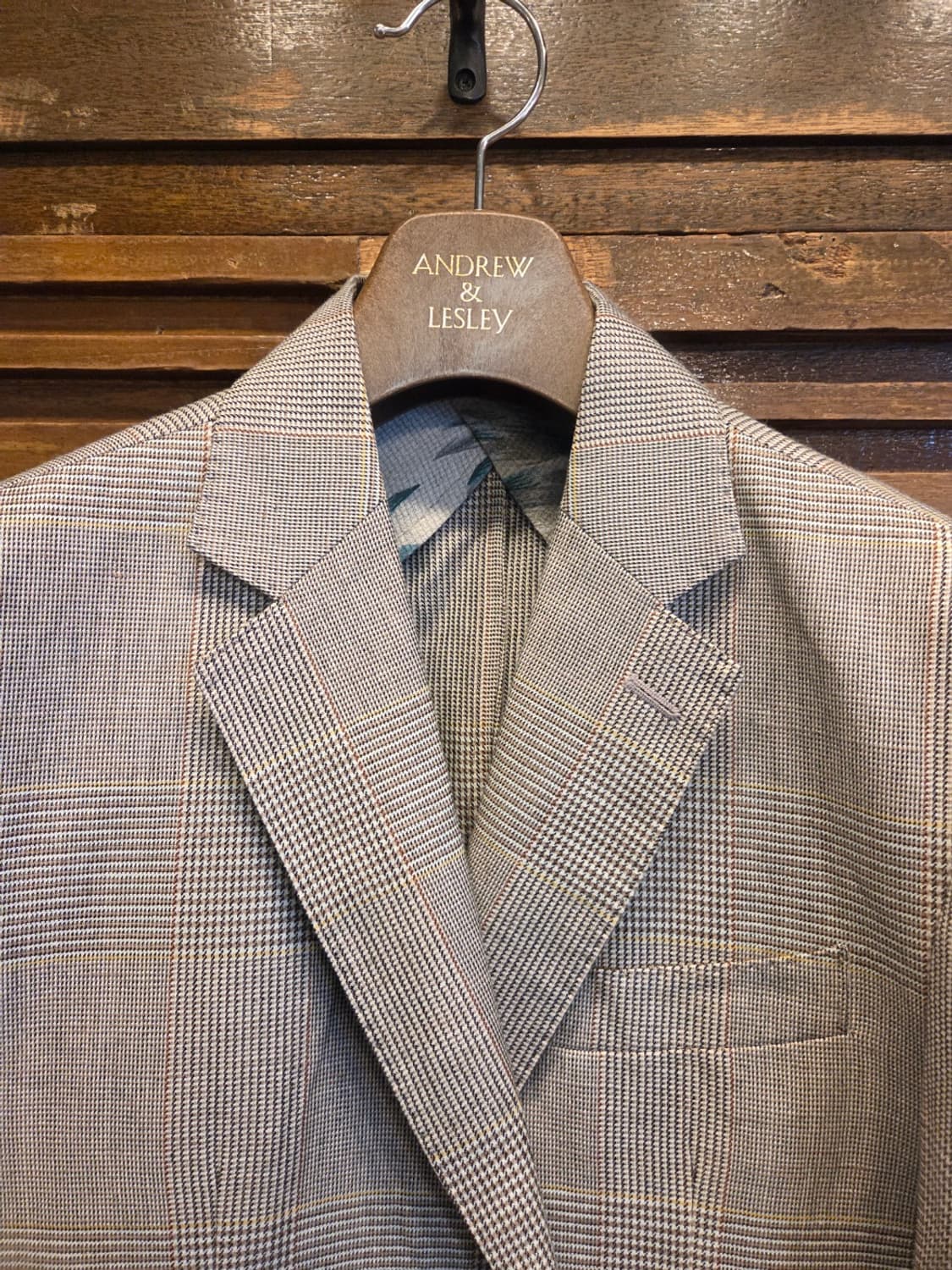 블랙브라운 린넨자켓 상품이미지2