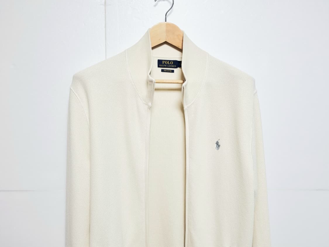 남성 폴로 POLO 랄프로렌 피마코튼 긴팔 집업 가디건 니트 상품이미지1