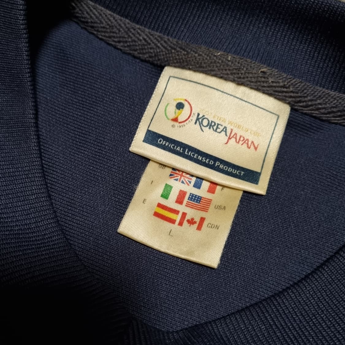 00s 아디다스 2002 한일 월드컵 트레이닝 져지 웜업 긴팔 L 빈티지 상품이미지7