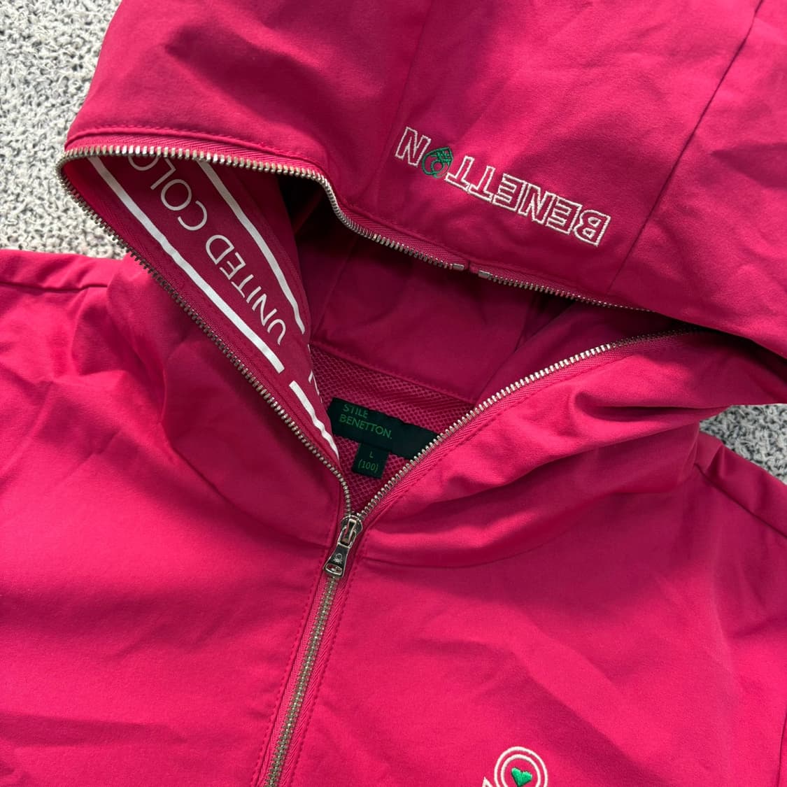 L 베네통 후드 바람막이 자켓 0421J 상품이미지3