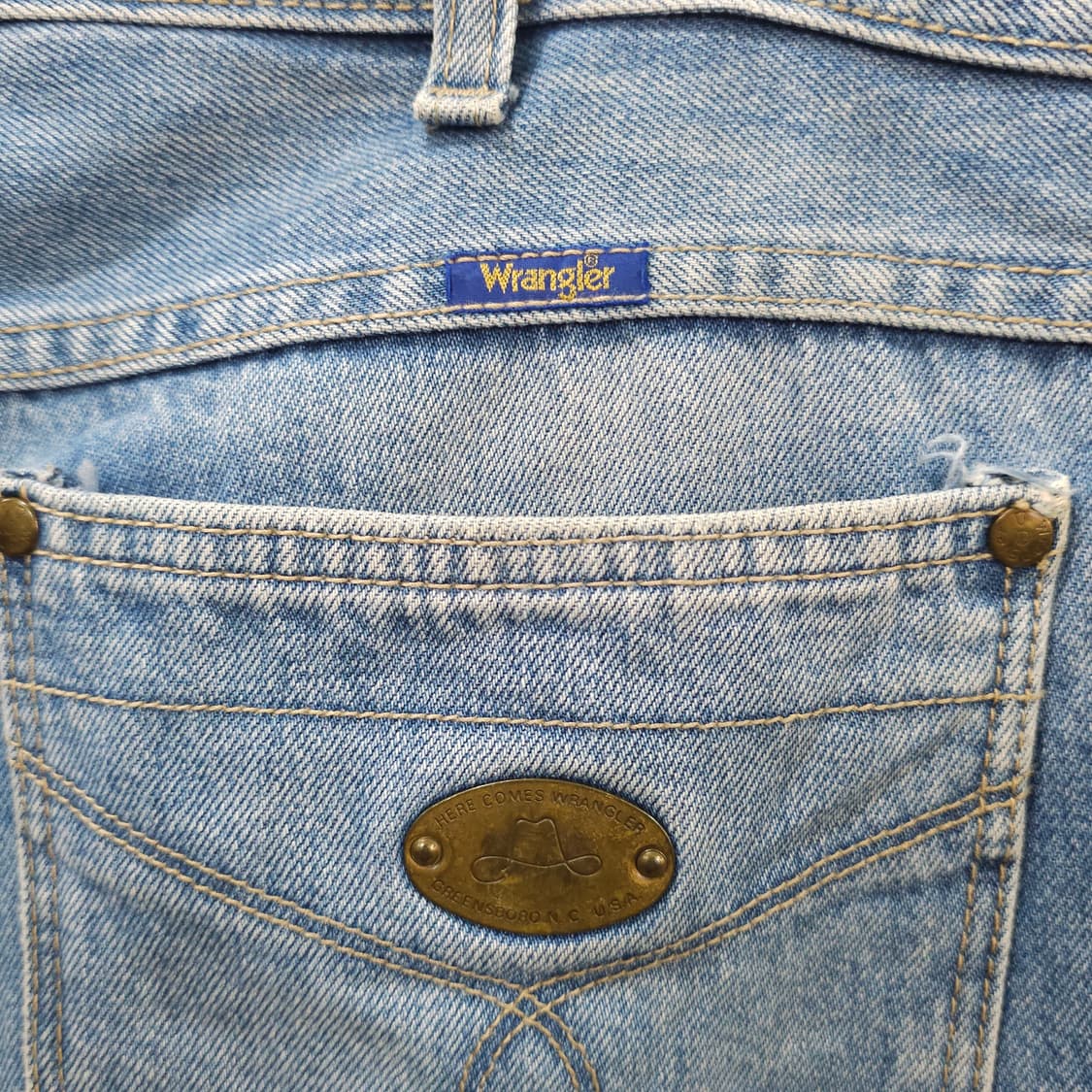 90s 랭글러 빈티지 데님팬츠- 34-35정도 상품이미지3