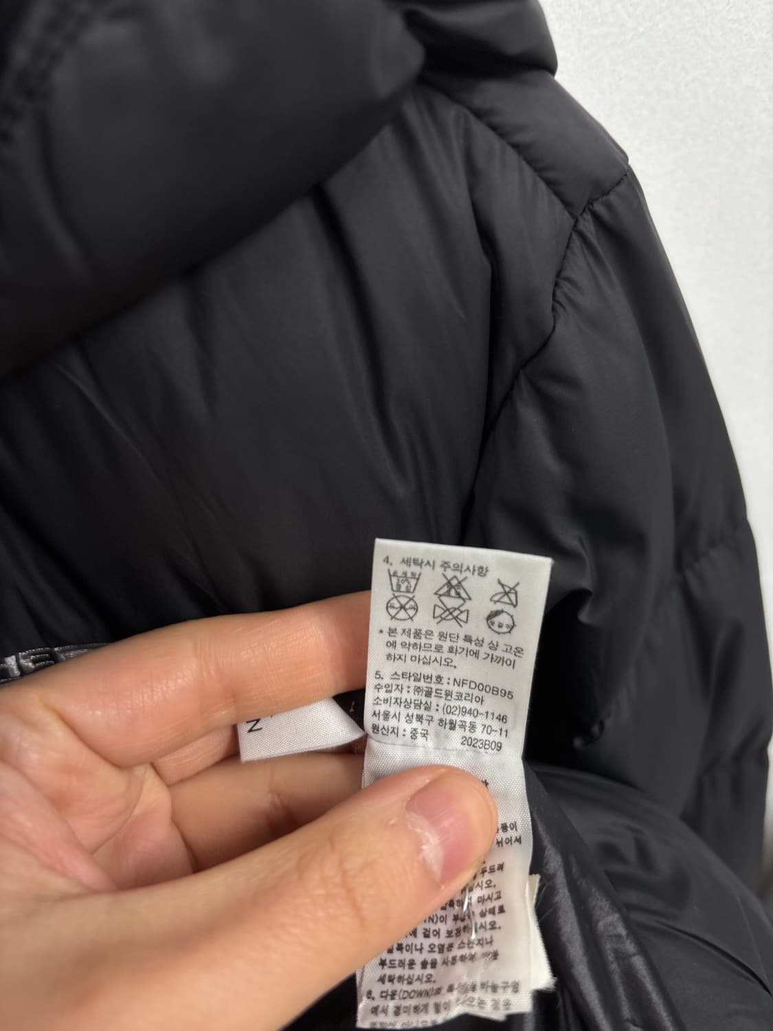 노스페이스600우먼 구스 다운패딩 (후드탈착) 상품이미지8