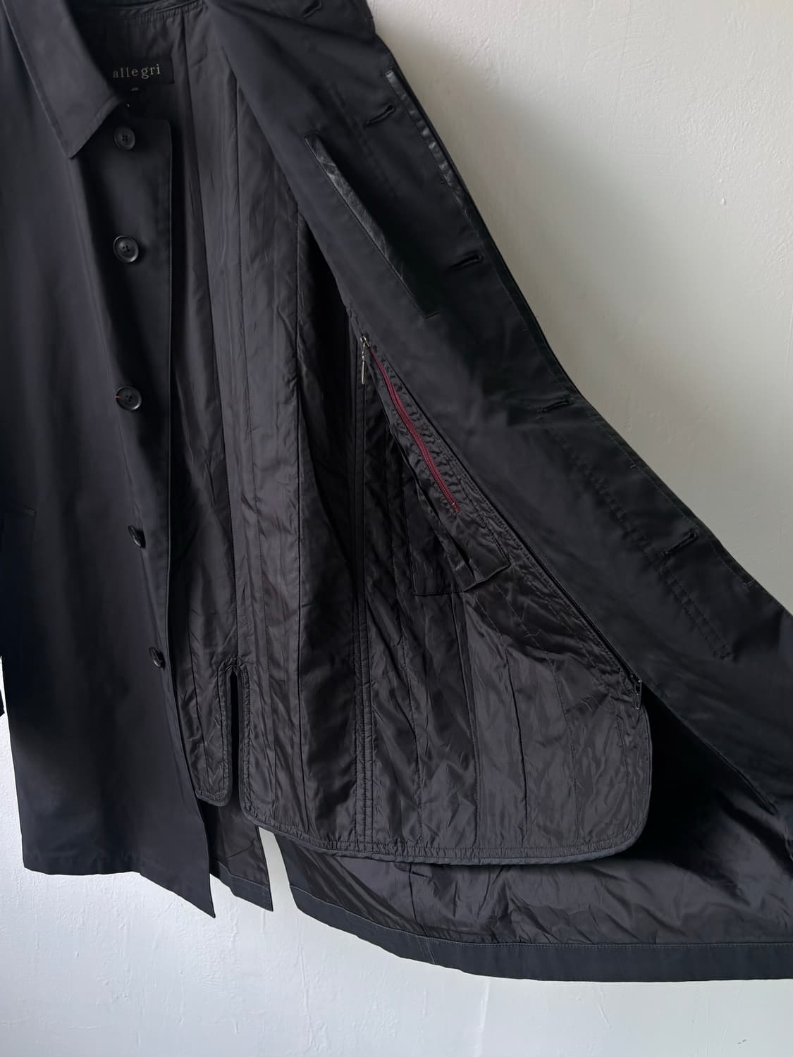 알레그리 90‘s 레더 하이넥 카코트 상품이미지9