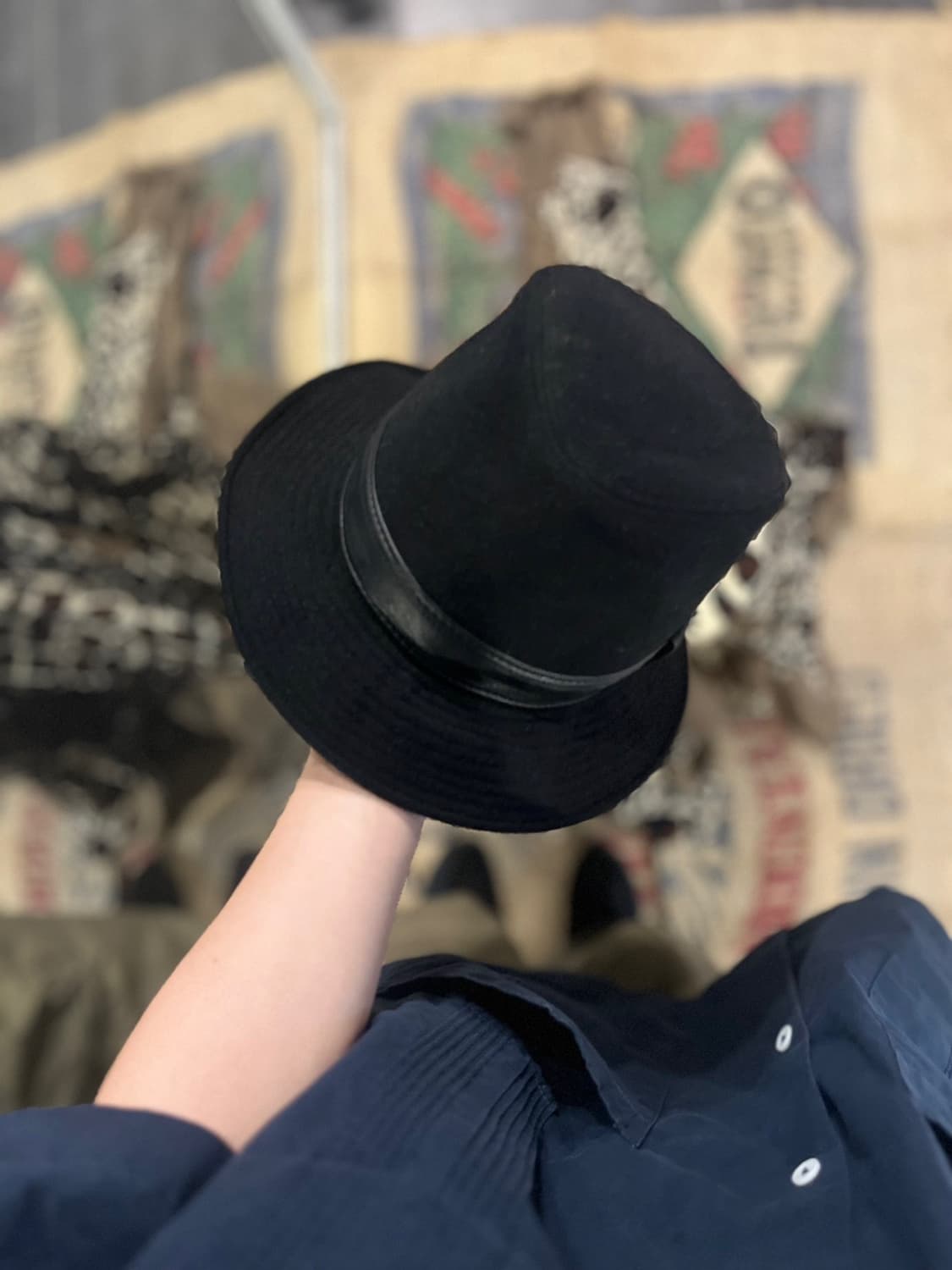 Hermès Rabbit Felt Calf Leather Trim Hat 상품이미지2