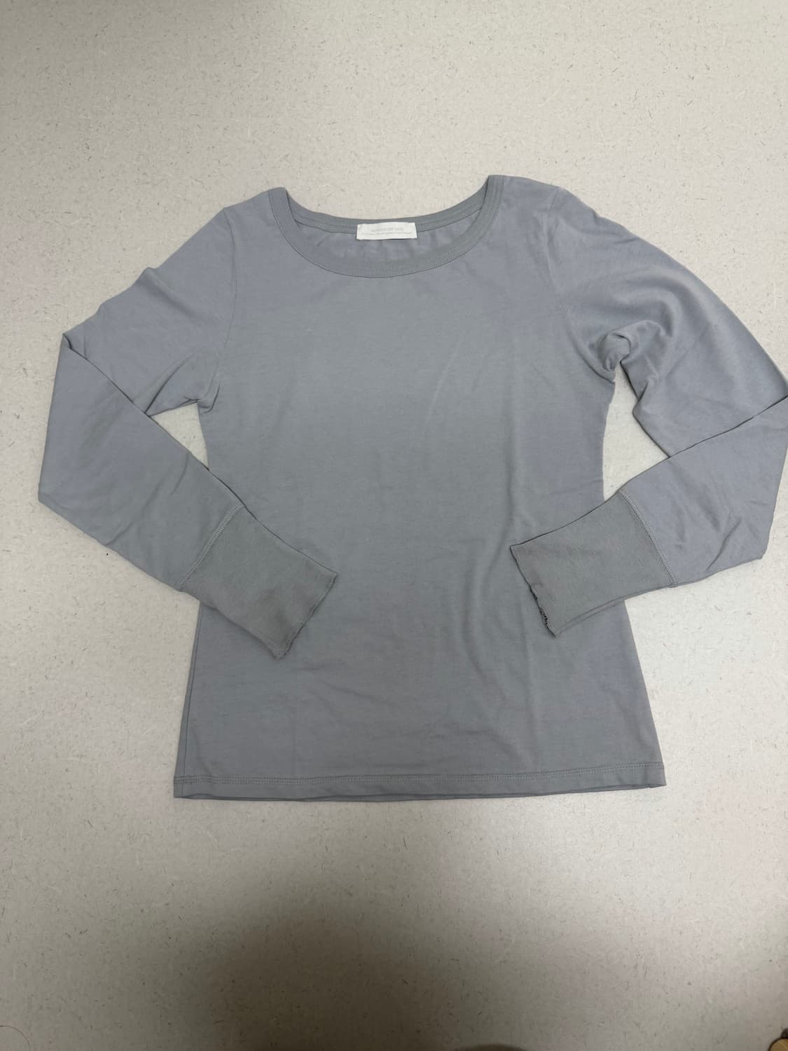 낫띵에브리띵 SNUG LONG SLEEVE TOP IN LIGHT BLU 상품이미지3