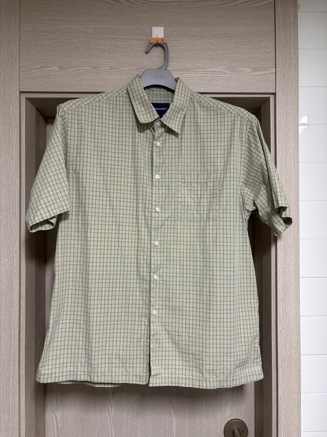 디스이즈네버댓 체크 S/S 셔츠 레몬 상품이미지2