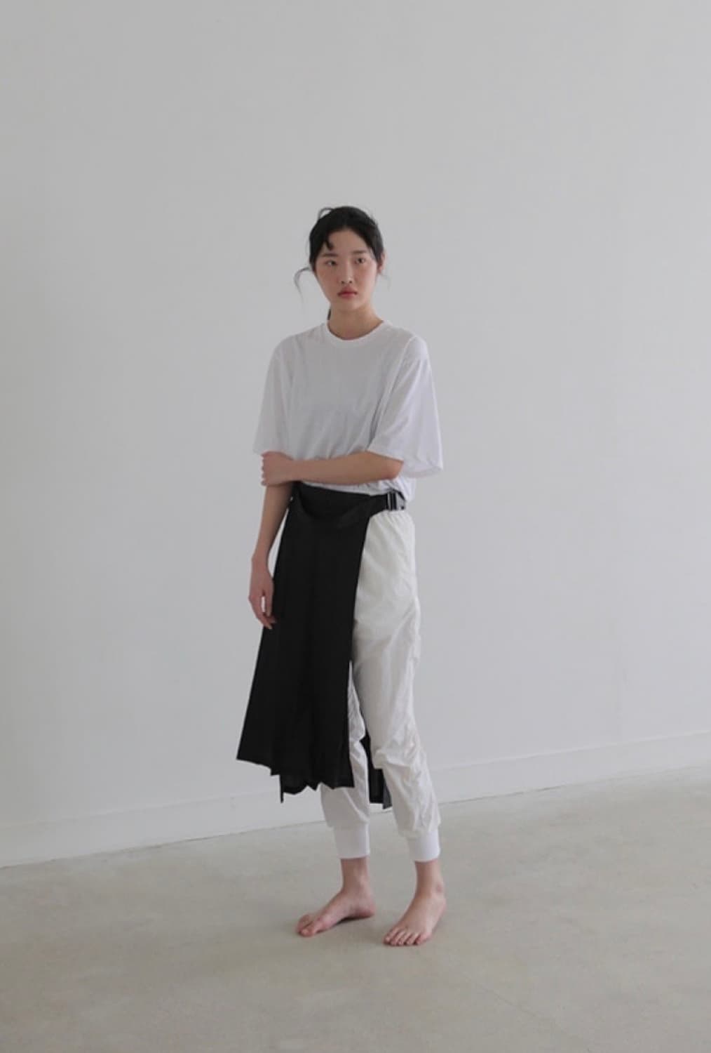 freckle 프레클 플리츠 벨트 스커트 치마 블랙 롱 상품이미지1