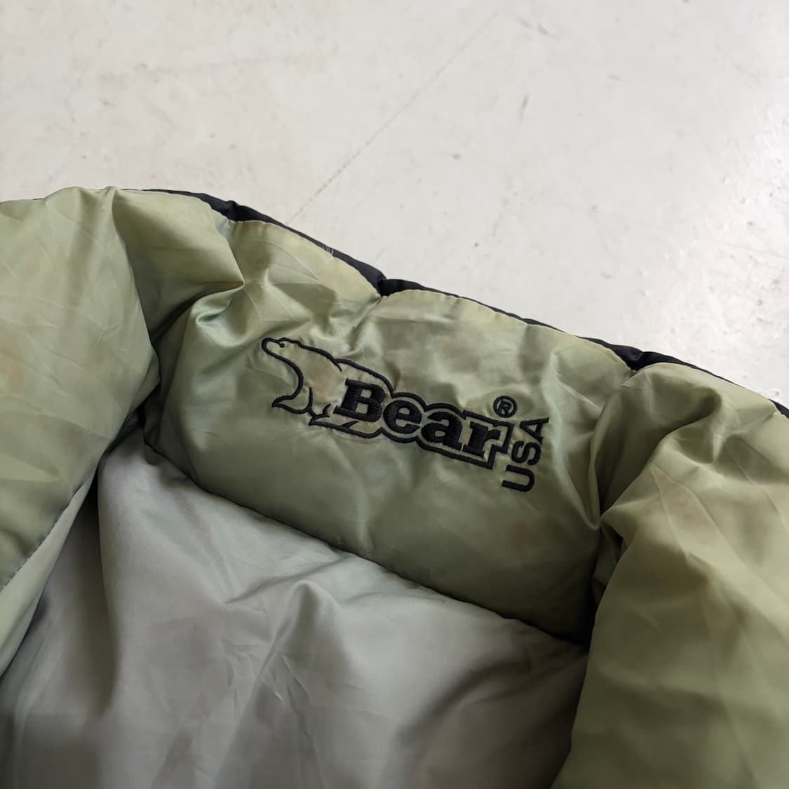 90s USA Bear 빈티지 리버시블 푸퍼 패딩 M 상품이미지6