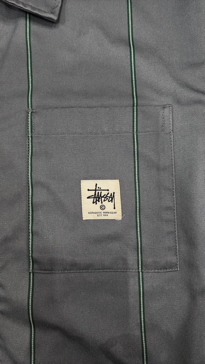 STUSSY 스투시 포켓 워크 집업 자켓 워크 집업 셔츠 M 상품이미지7