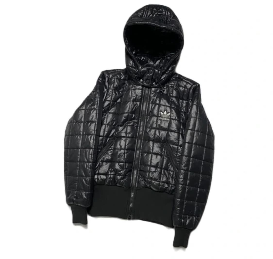 아디다스 블랙 퀄팅 경량패딩 S 상품이미지2