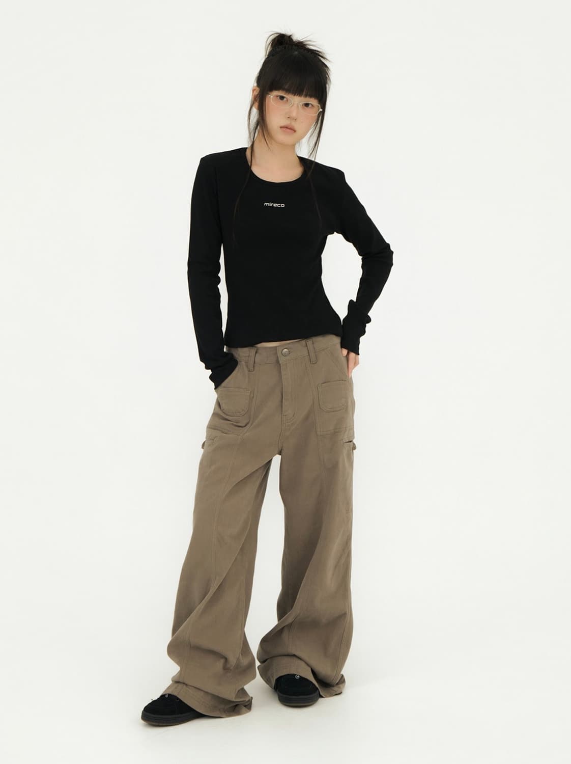 미레코 MINI LOGO T-SHIRT BLACK 상품이미지6