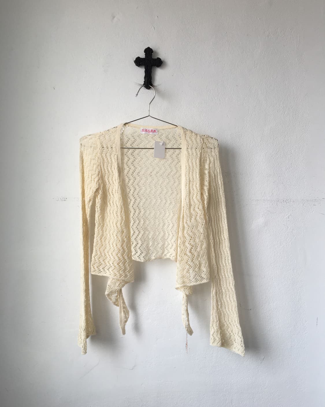 Tied crochet caridgan 상품이미지1