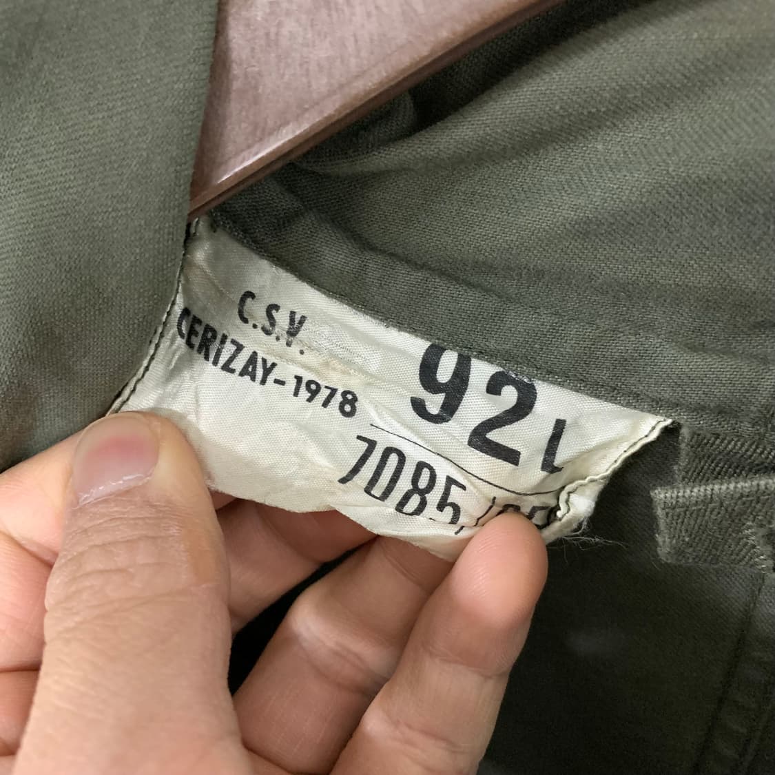 70s 프렌치 밀리터리 프랑스군 오리지널 M-64 필드 파카 상품이미지9