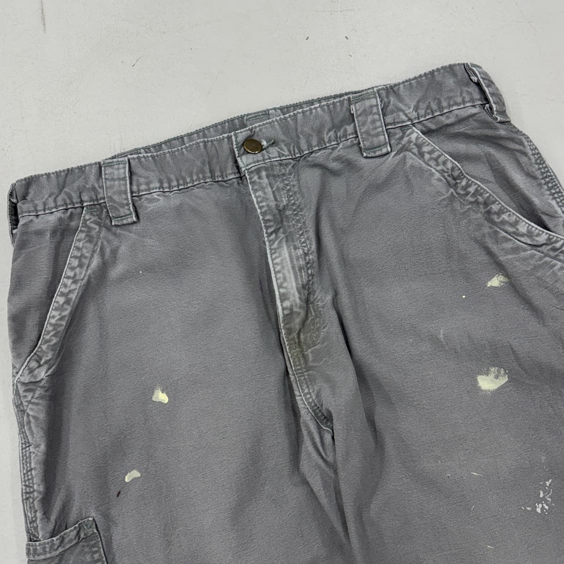 칼하트 OG 가죽패치 카펜터 페이딩 와이드 워크팬츠 상품이미지4