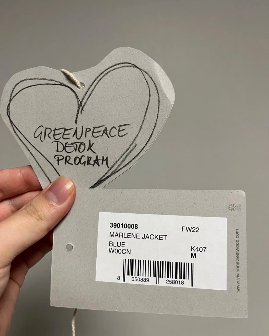 비비안웨스트우드 마를린 청자켓 M (택보유) 상품이미지3