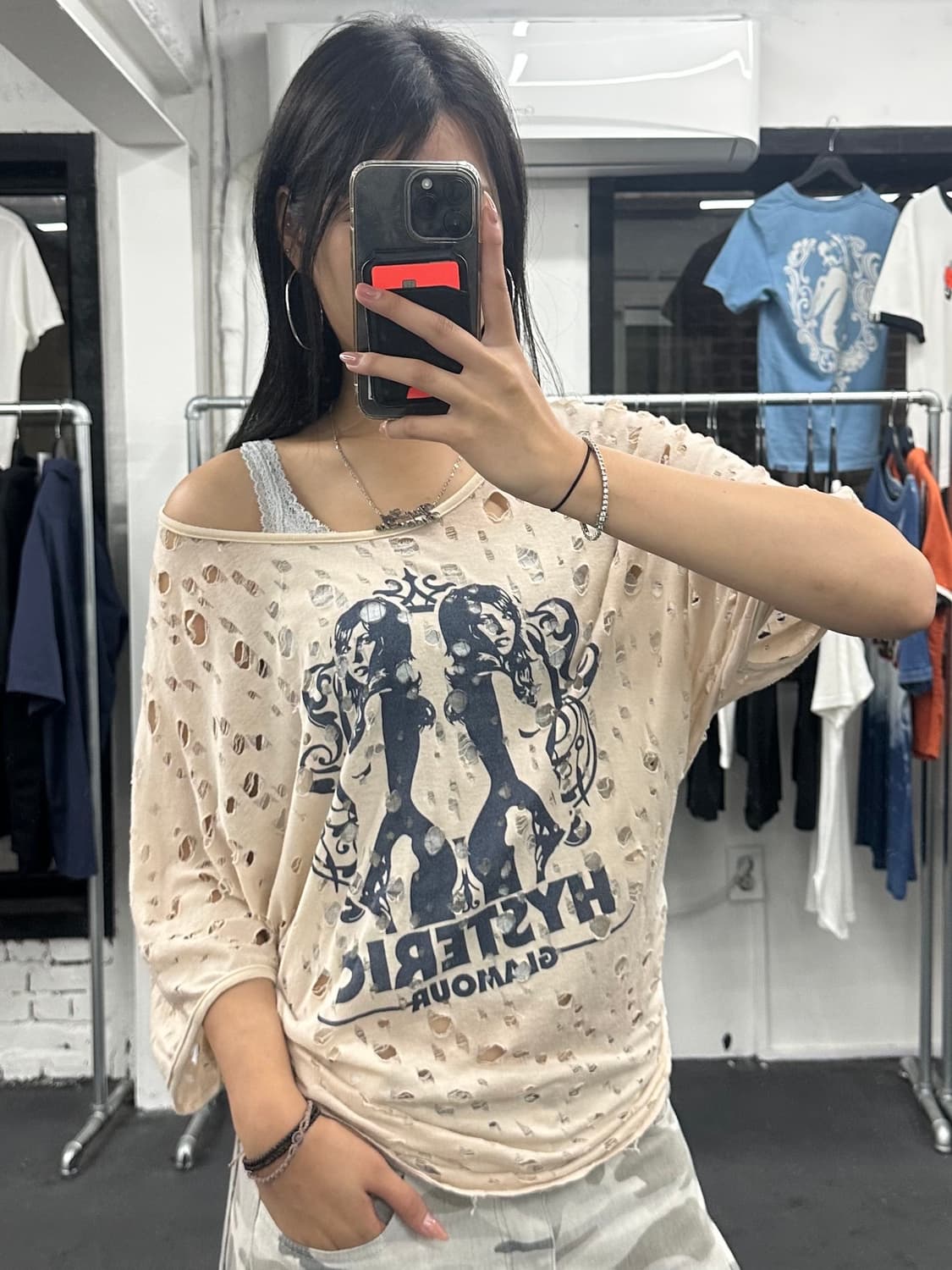 히스테릭 글래머 히스걸 티셔츠 상품이미지3