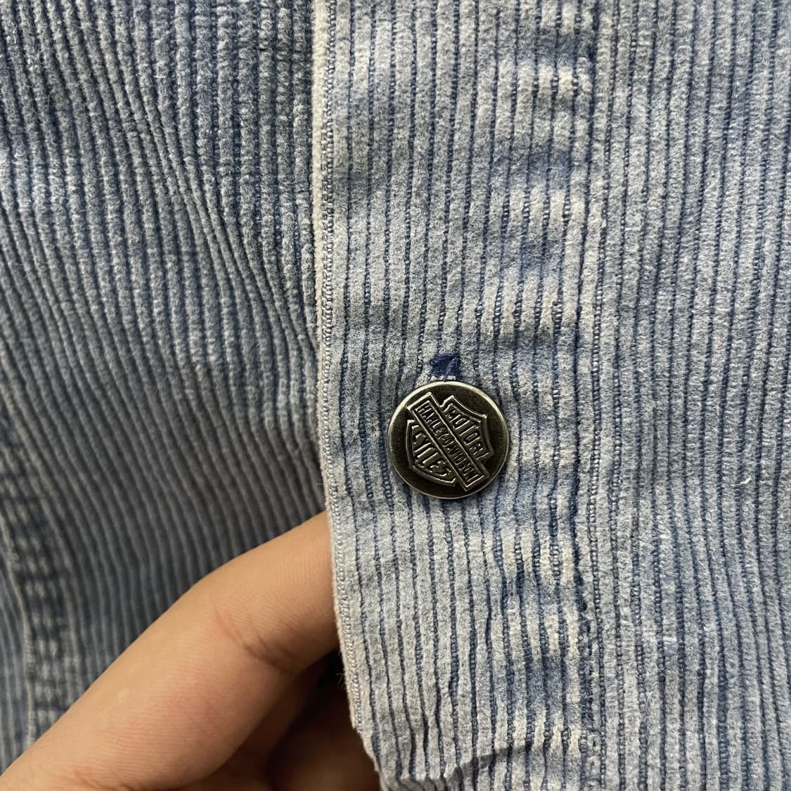 할리데이비슨 코듀로이 포켓 리벳 패치 로고 셔츠 상품이미지6