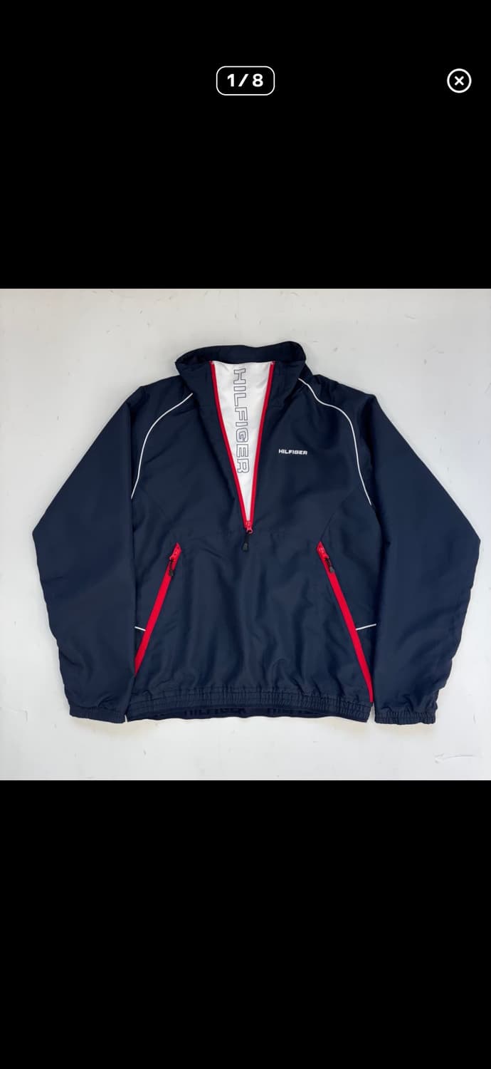 타미 힐피거 빈티지 배색 하프 집업 아노락 상품이미지1