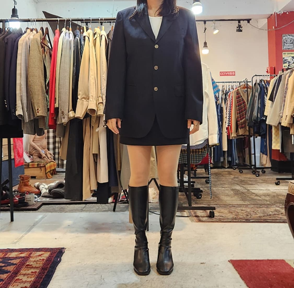 일본판 BURBERRY 버버리 런던 2-3버튼 울+모헤어 블레이저 자켓 상품이미지3