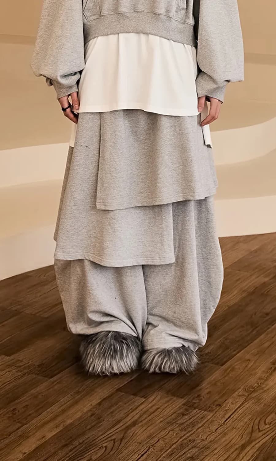 레큘리 스웻스커트 팬츠  상품이미지1