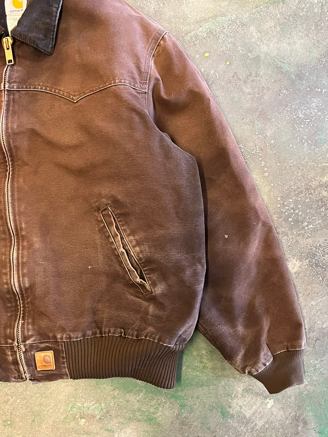 [2XL] 칼하트 산타페 J14 덕 캔버스 DKB 다크브라운 빈티지 자켓 상품이미지4