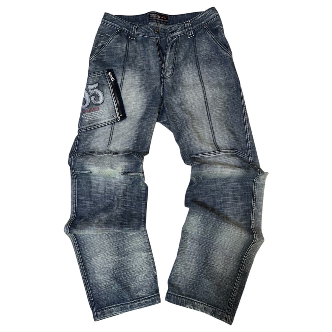 [FUBU] 빈티지 푸부 워싱 바이크 데님 팬츠 M 상품이미지1