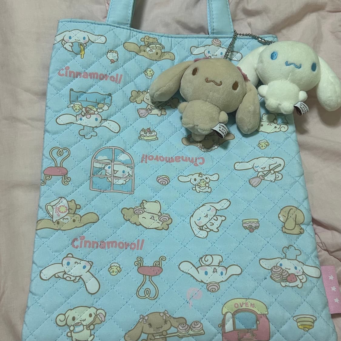 산리오 모두의 퀼트백 시나모롤 모카키링 상품이미지2