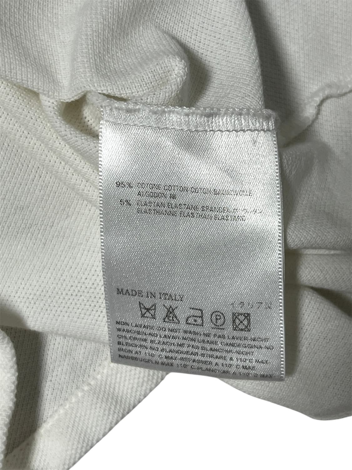 Martin Margiela White V-neck T-Shirts 상품이미지3