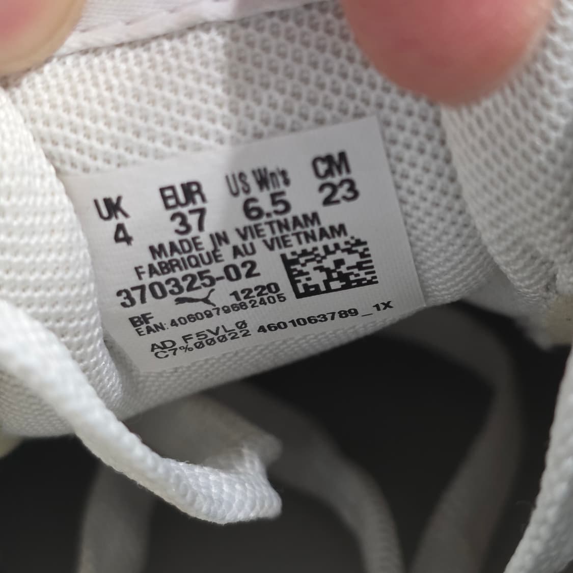 4q-29:푸마 코트 클래식 화이트 스니커즈 (23cm)-상태최상 상품이미지10