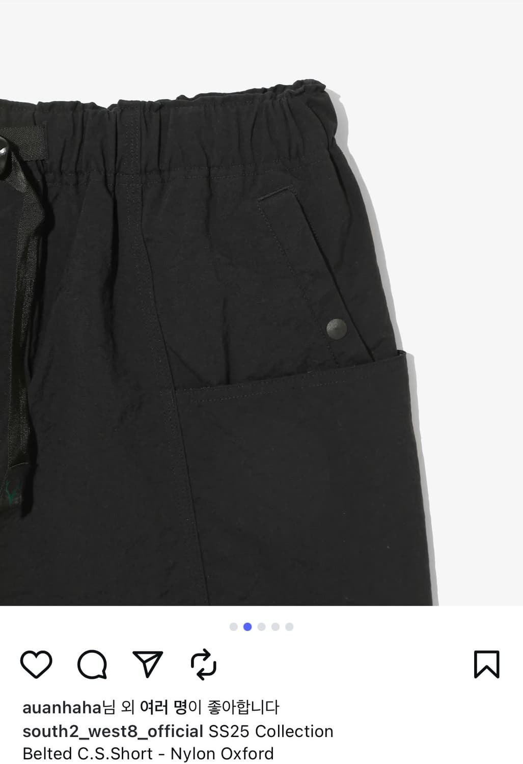 South2West8 belted short 상품이미지2