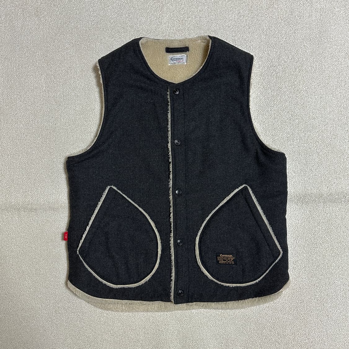 커버낫 헤리스 트위드 보아 베스트 상품이미지1