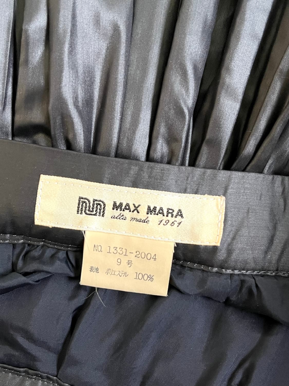 60‘s max mara 플리츠 블랙 스커트  상품이미지10