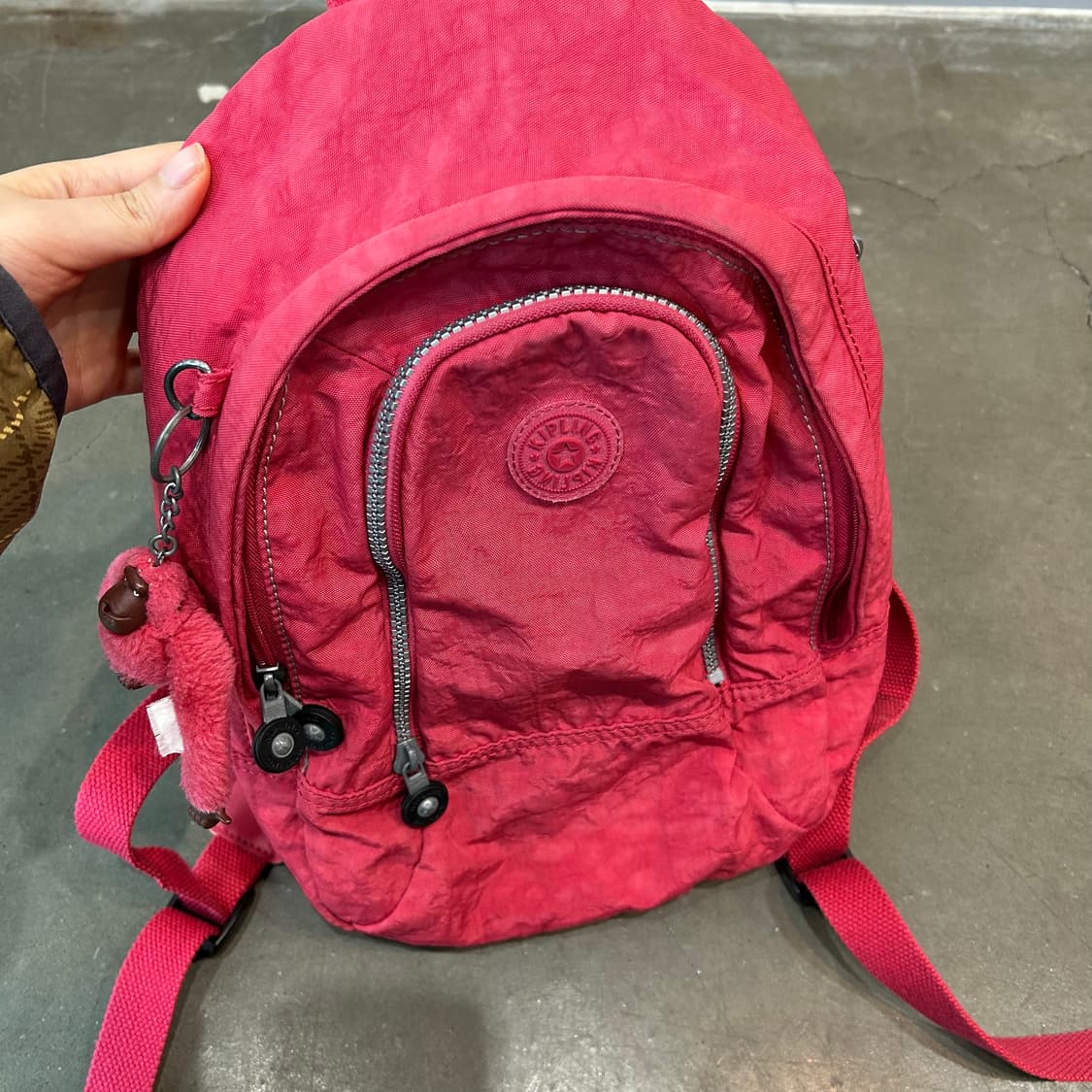 키플링 핑크 미니 백팩 상품이미지3