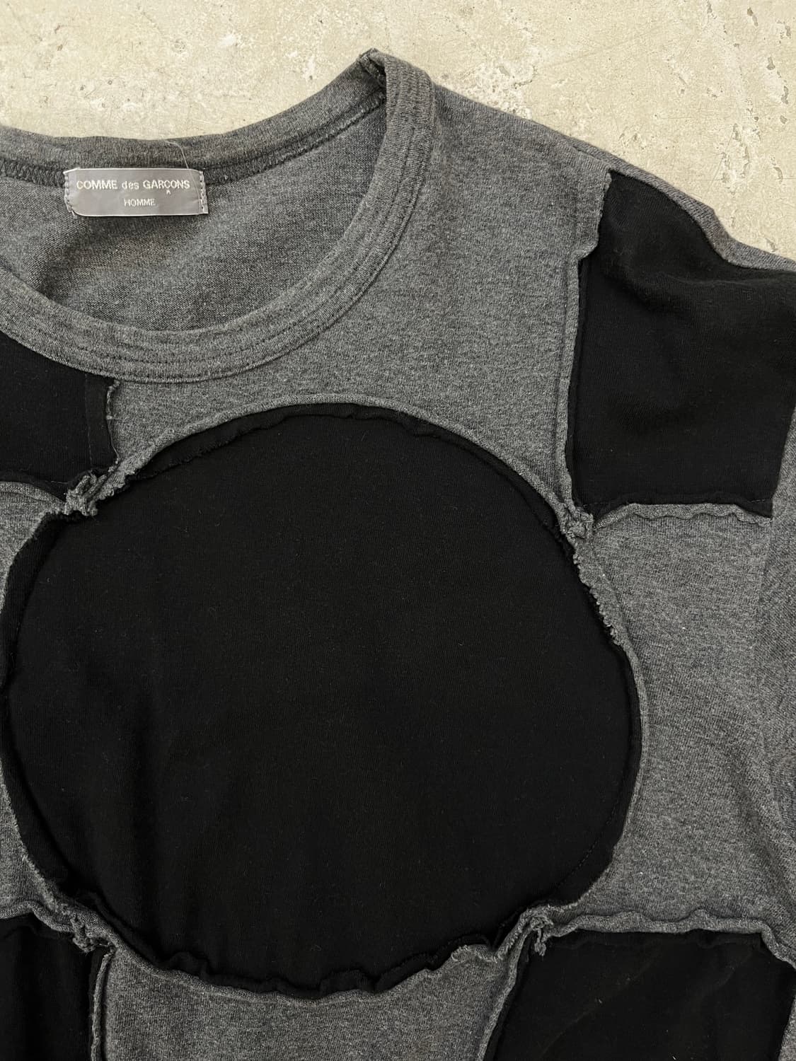 ad 2002 패치워크 하프 티셔츠 상품이미지2