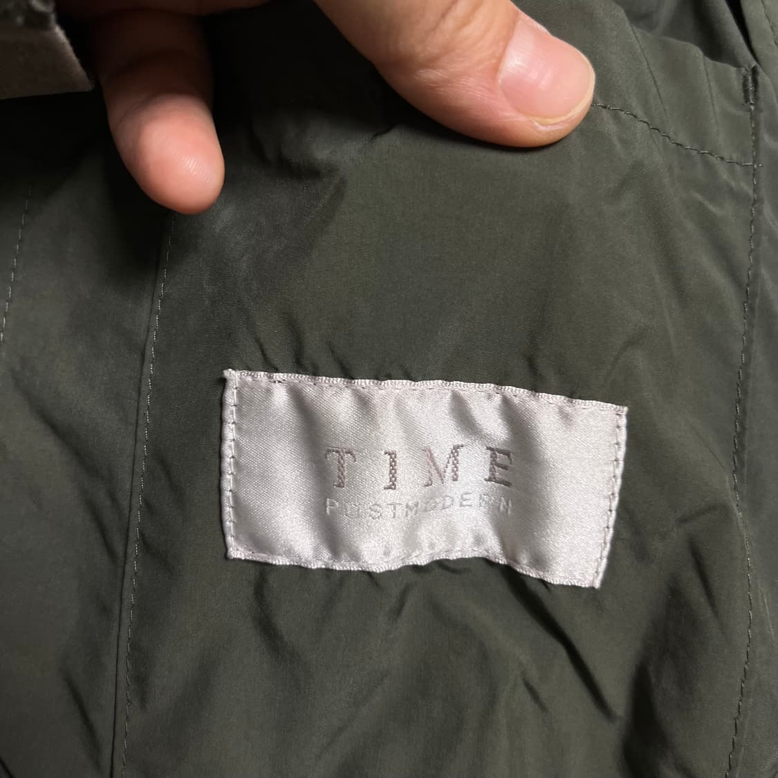 TIME 타임 옴므 트렌치 코트 카키 105 상품이미지3