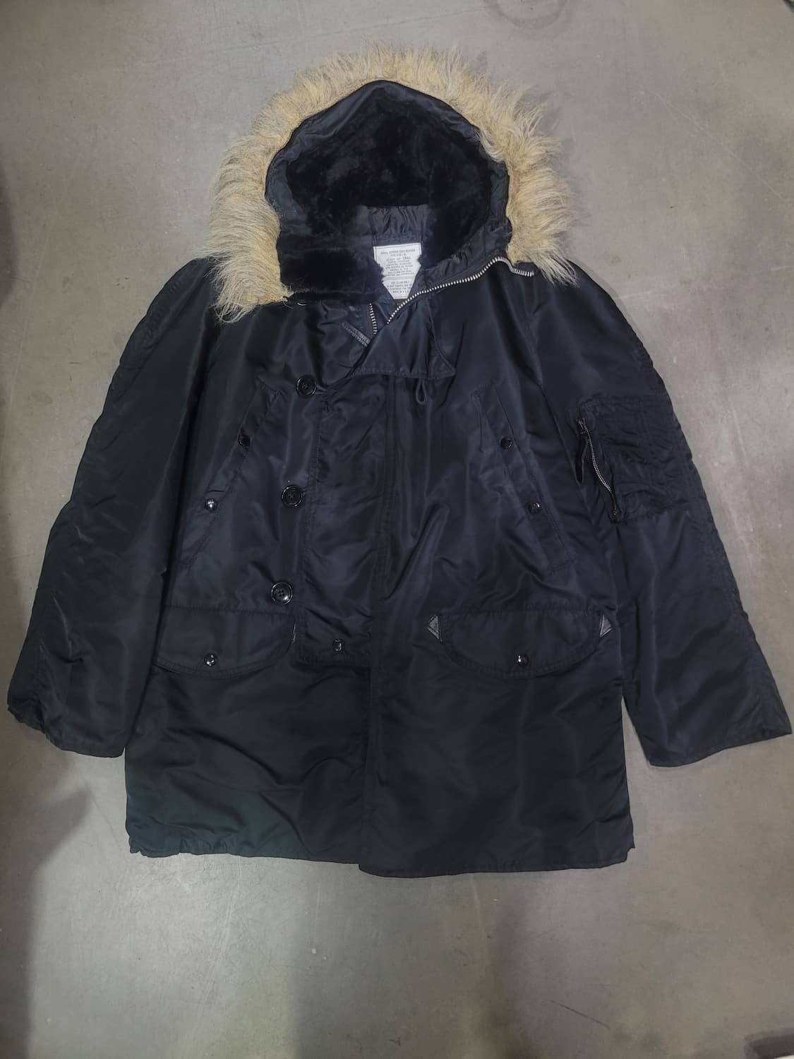 ALPHA INDUSTRIES 알파 빈티지 USA N-3B 파카 개파카 상품이미지5