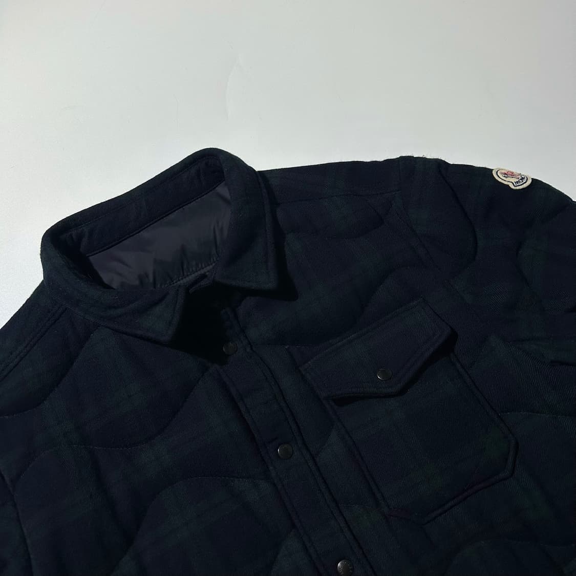 (매장판) 몽클레어 블랙와치 울 체크 구스다운 퀼팅 패딩 자켓 상품이미지4