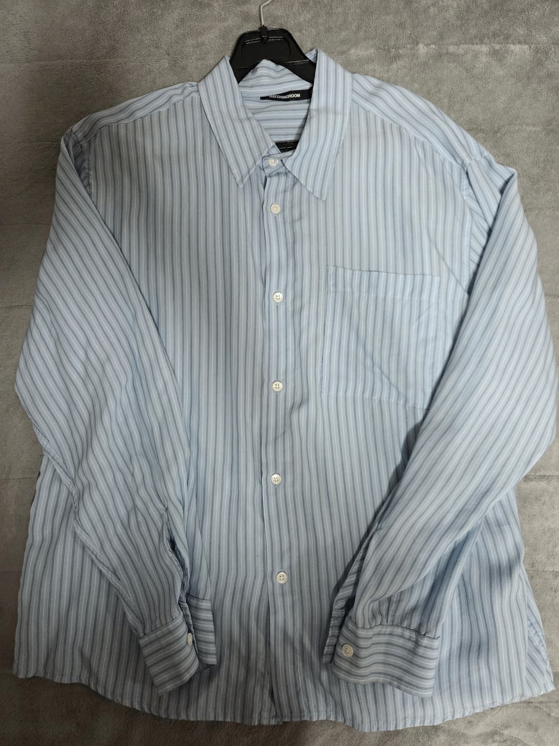 [S] 해칭룸 Museum shirt lyocell stripe 상품이미지2