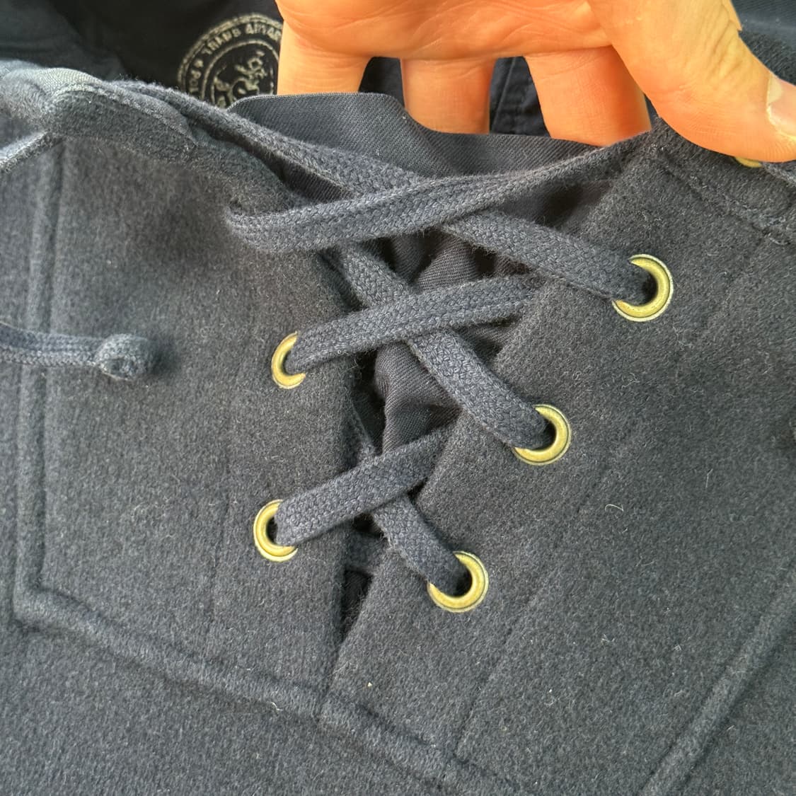 폴로랄프로렌 빈티지 마린 풀오버 울 후드 M 상품이미지4