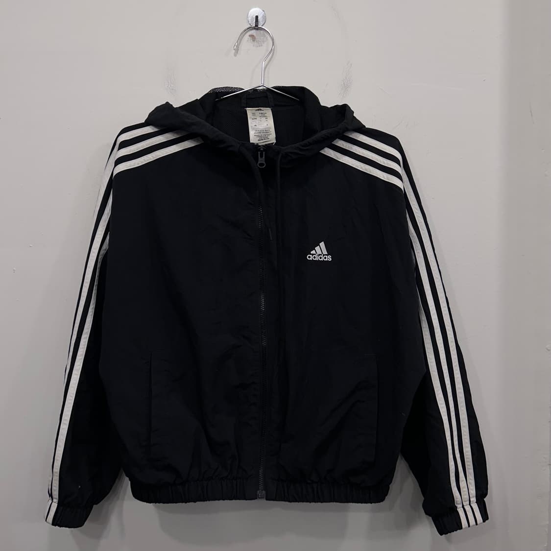 아디다스 올드스쿨 트랙 후드 크롭 바람막이 상품이미지2