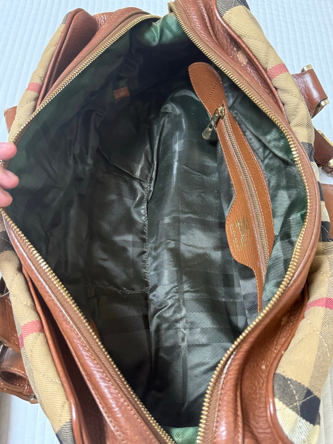 버버리 체크 토트백 정품 상품이미지4