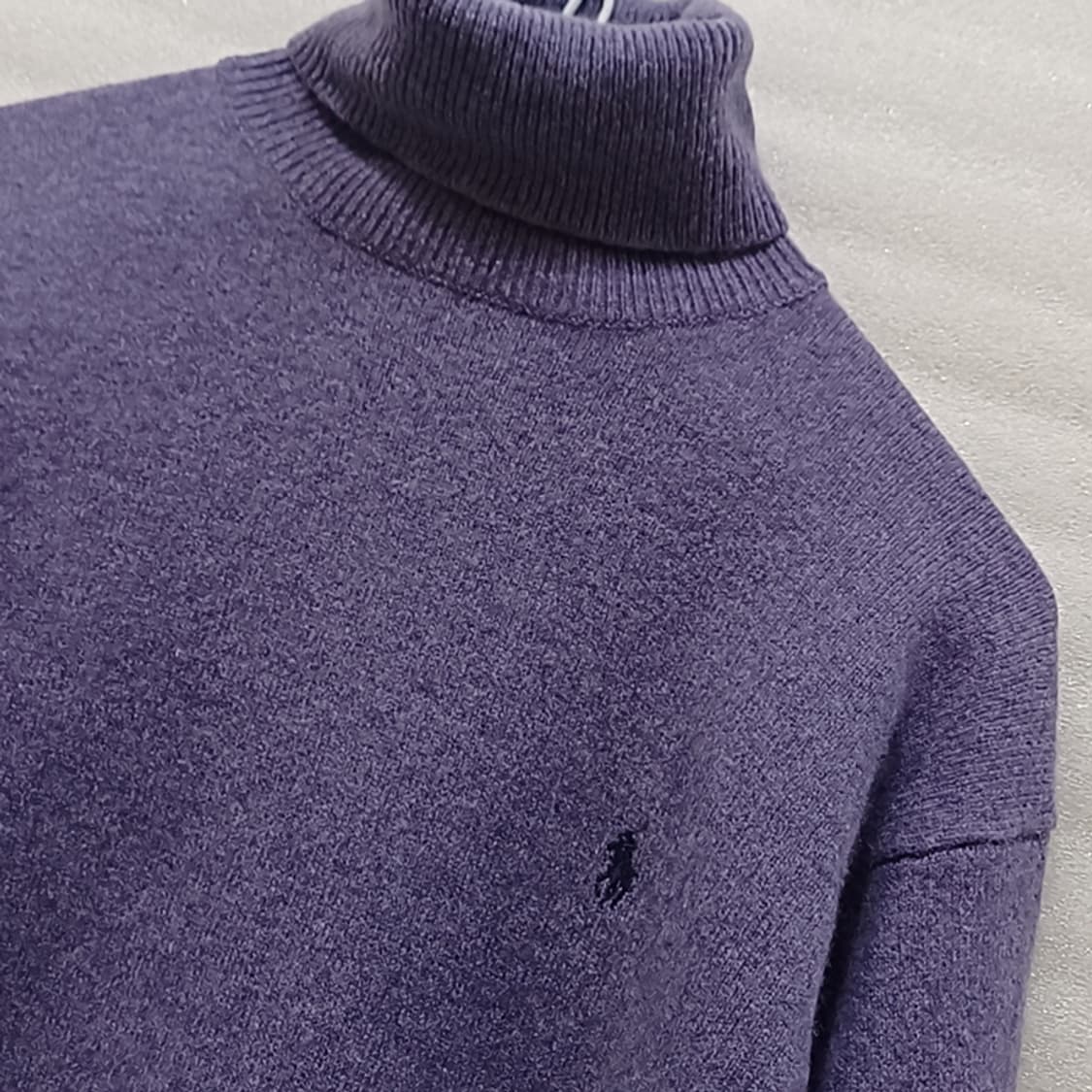 폴로 랄프로렌 겨울 목폴라 니트 여성 여유핏 M 보라 사랑봉봉 상품이미지3