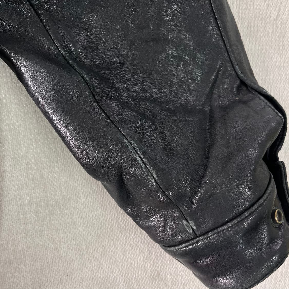 100 입생로랑 90s 램스킨 봄버 자켓 상품이미지9