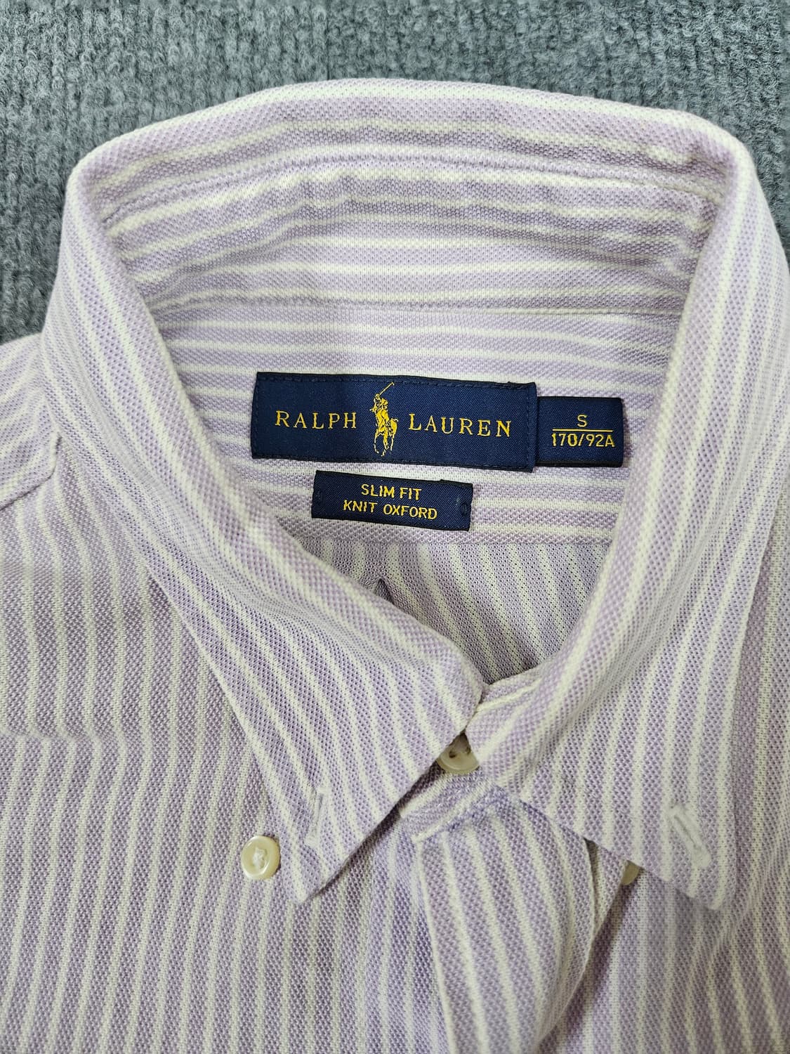 폴로 랄프로렌 퍼플 스트라이프 멀티포니 셔츠(급처) 상품이미지3